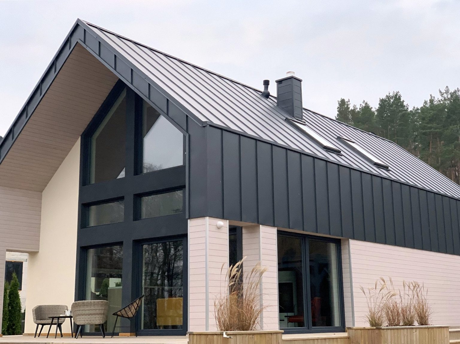 Anthrazit Fenster Welche Hausfarbe